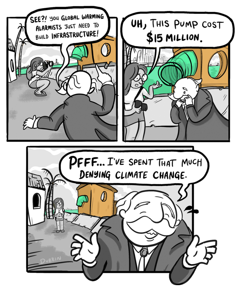 Illustration for article titled As sea level rises, so does money spent denying it